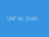 UNF Nr. 0X80 